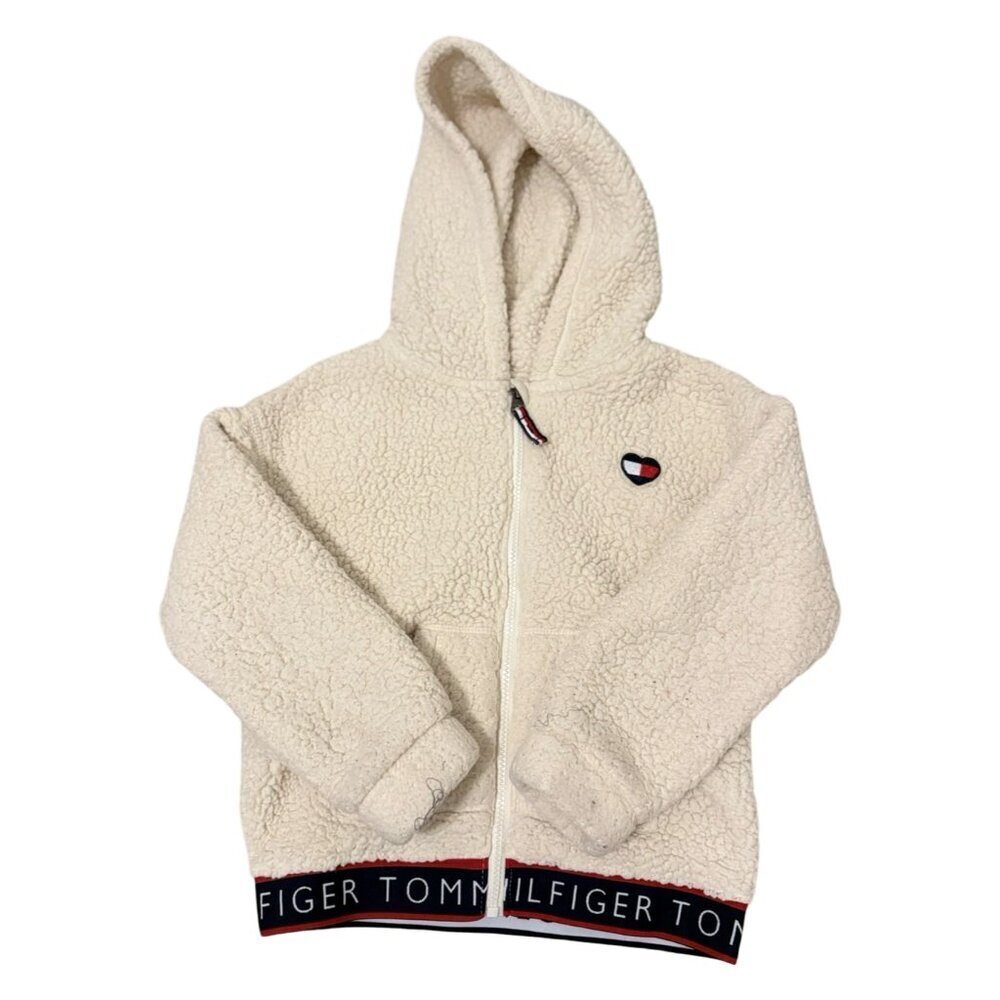 Tommy Hilfiger Sherpa Zip Up Hoodie Girls Size 6